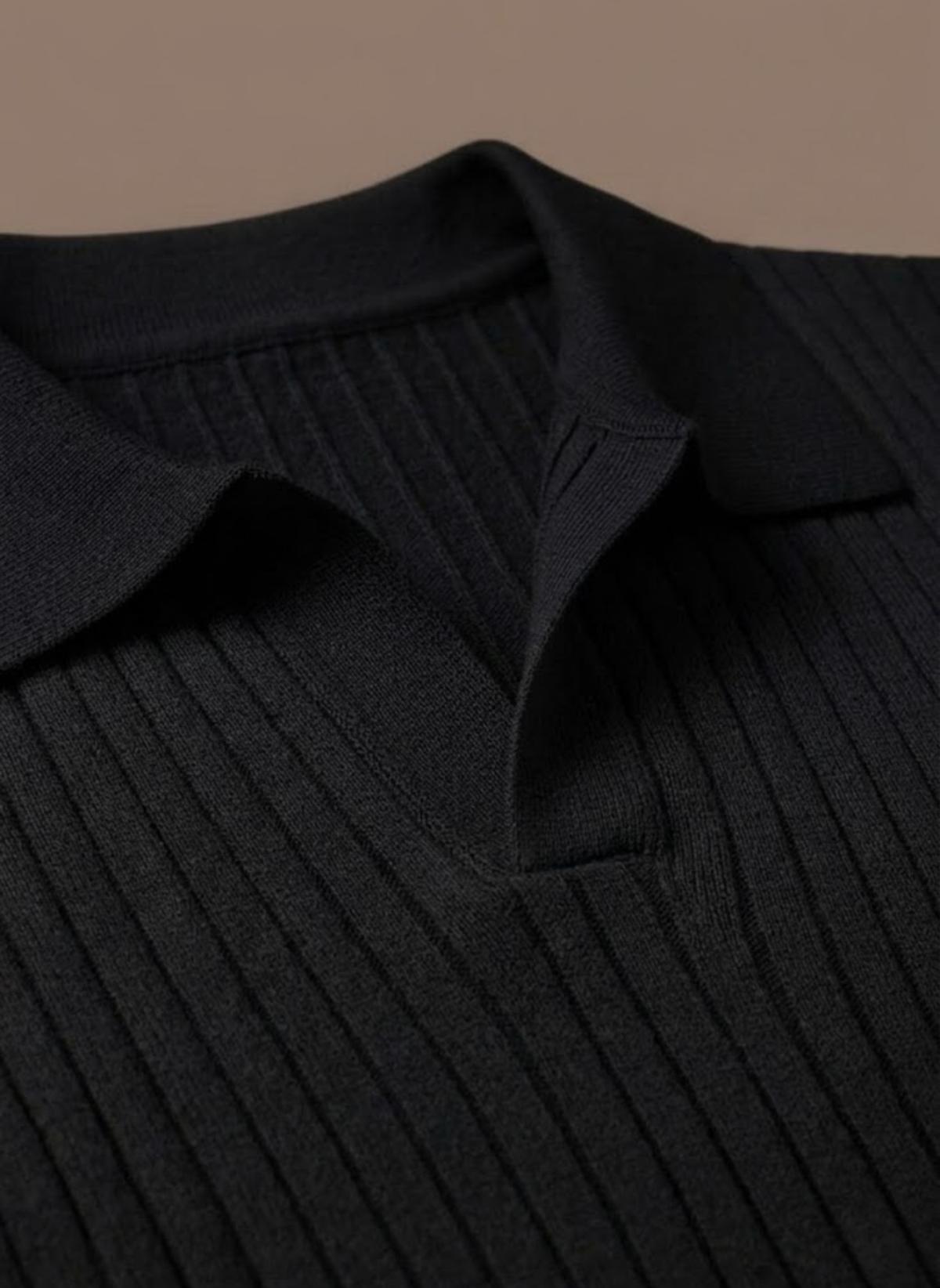 Tom Hollinger | Herren Rippenstrick Poloshirt Leicht Sommer Freizeit