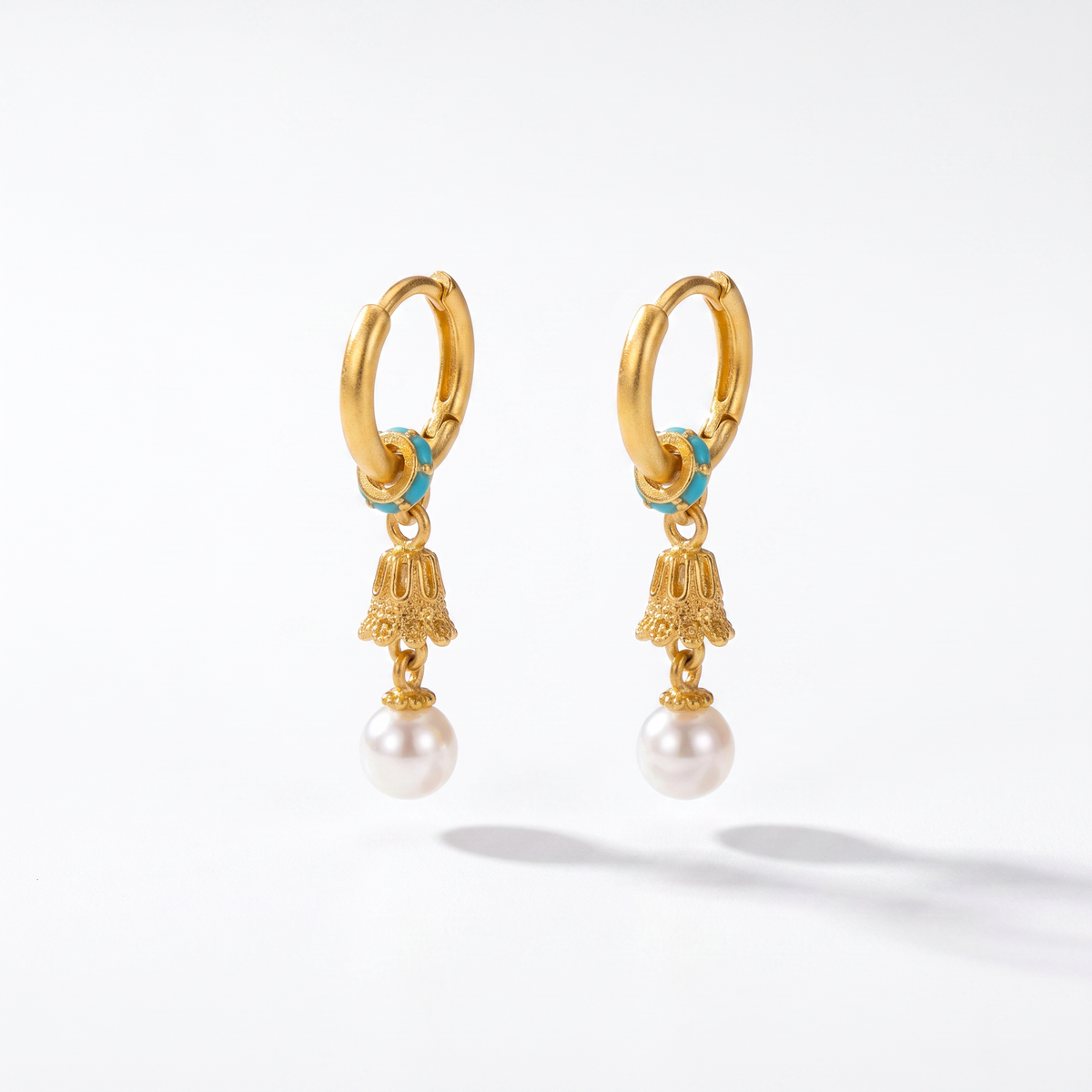 Bell Pearle Mini Jhumka Earrings