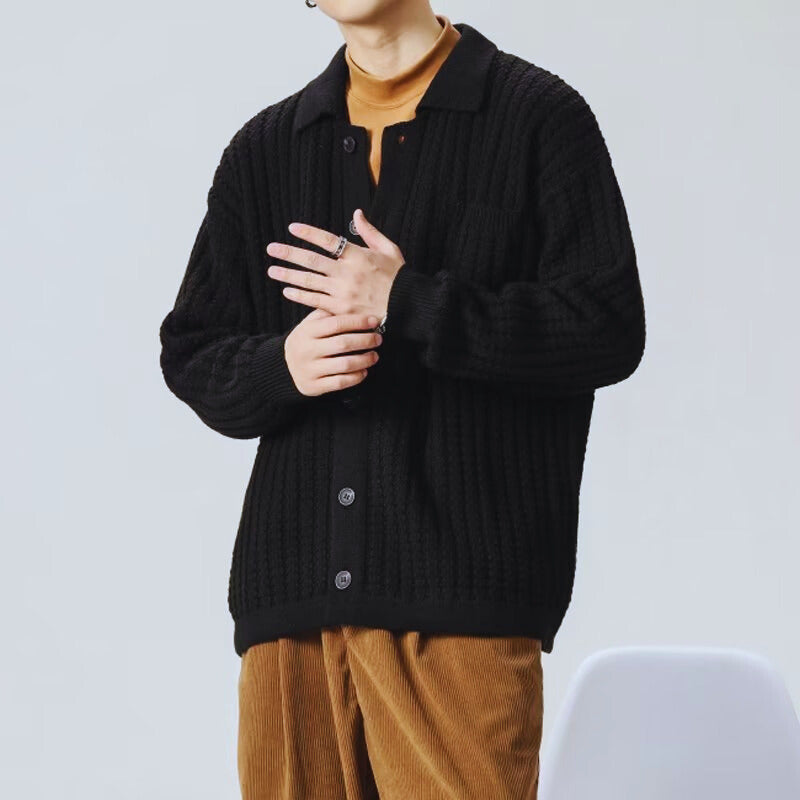 Tom Hollinger | Offener Cardigan aus Waffelstrick