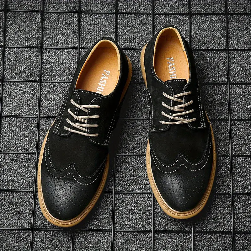 Tom Hollinger | Herren atmungsaktive Oxford Schnürschuhe für Freizeit und Business