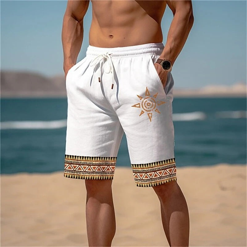 Tom Hollinger | Bedruckte Strandshorts mit Sonnenmotiv