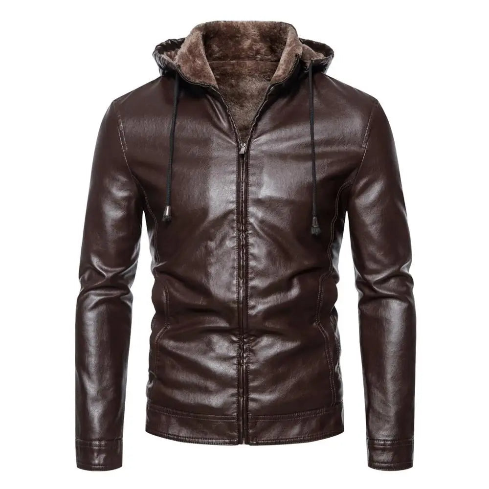 Tom Hollinger | Kunstlederjacke mit Kapuze