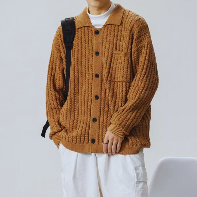 Tom Hollinger | Offener Cardigan aus Waffelstrick