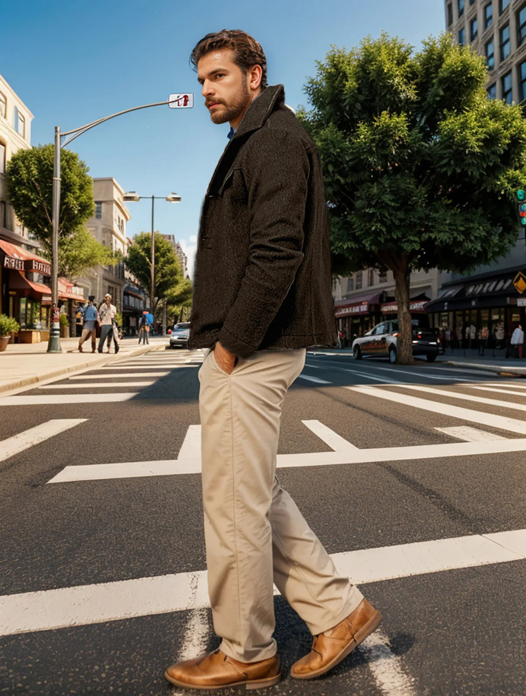 Tom Hollinger | Klassische Wolljacke mit Brusttaschen