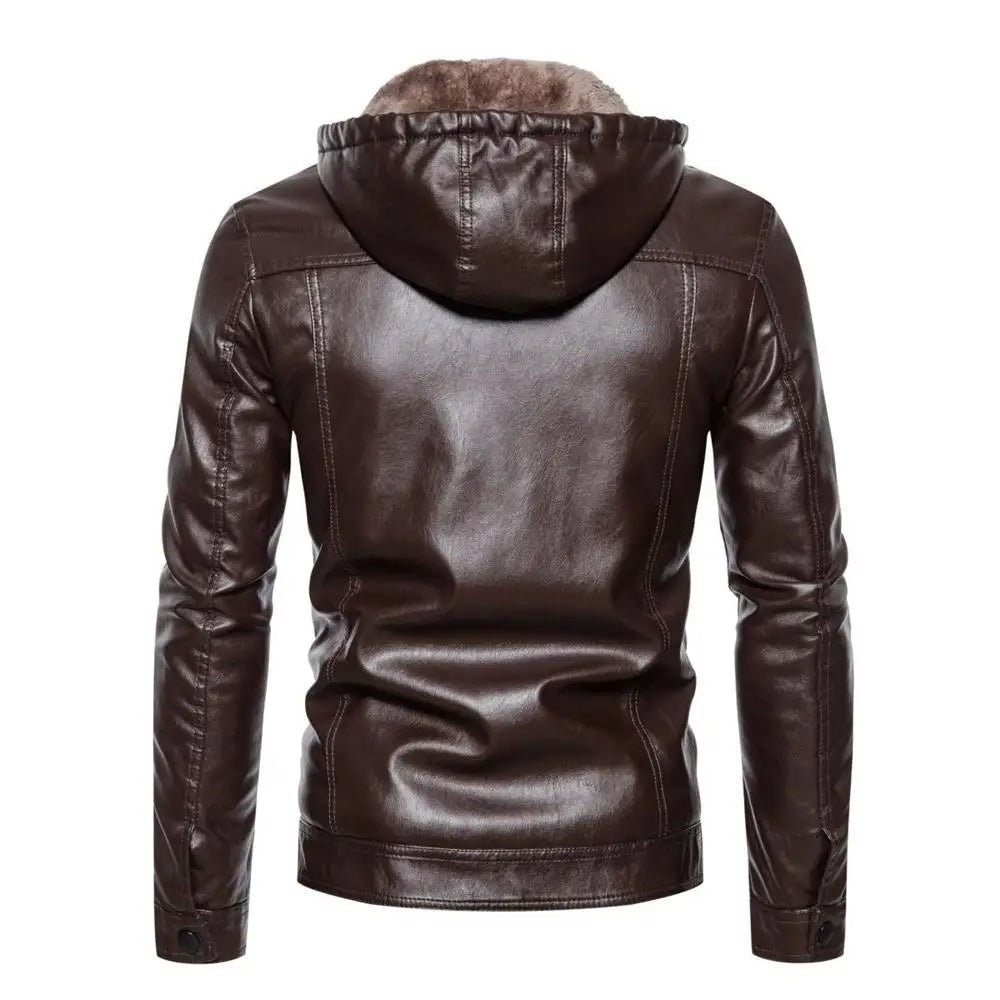 Tom Hollinger | Kunstlederjacke mit Kapuze
