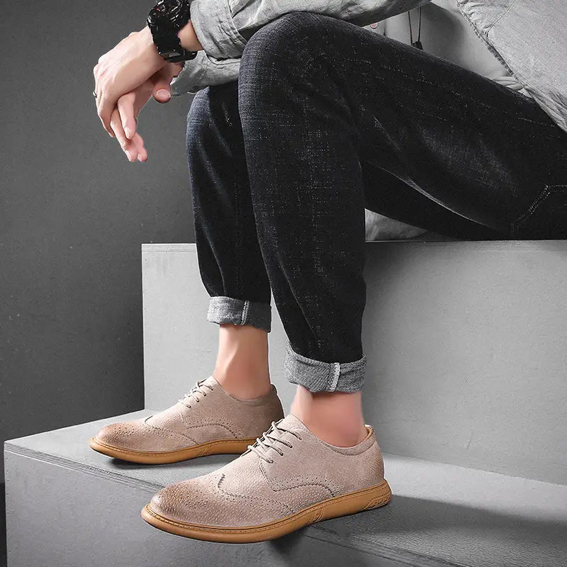 Tom Hollinger | Herren atmungsaktive Oxford Schnürschuhe für Freizeit und Business