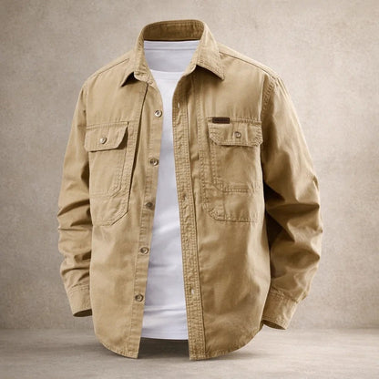 Tom Hollinger | Herren Overshirt Aus Baumwolle Mit Langarm