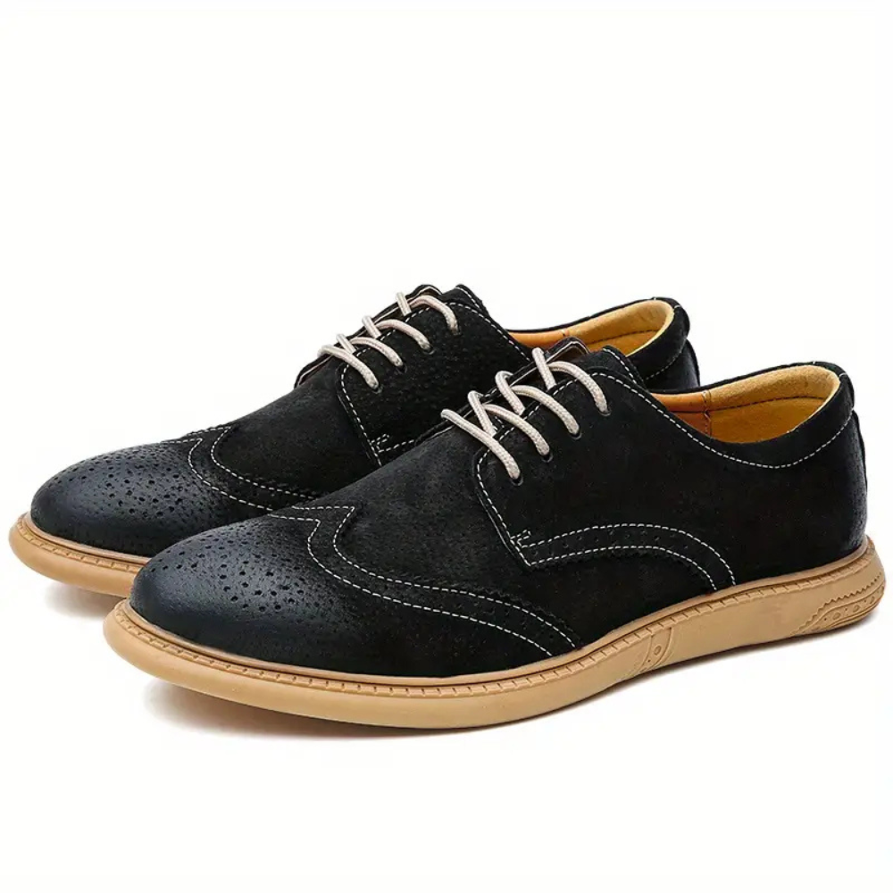 Tom Hollinger | Herren atmungsaktive Oxford Schnürschuhe für Freizeit und Business
