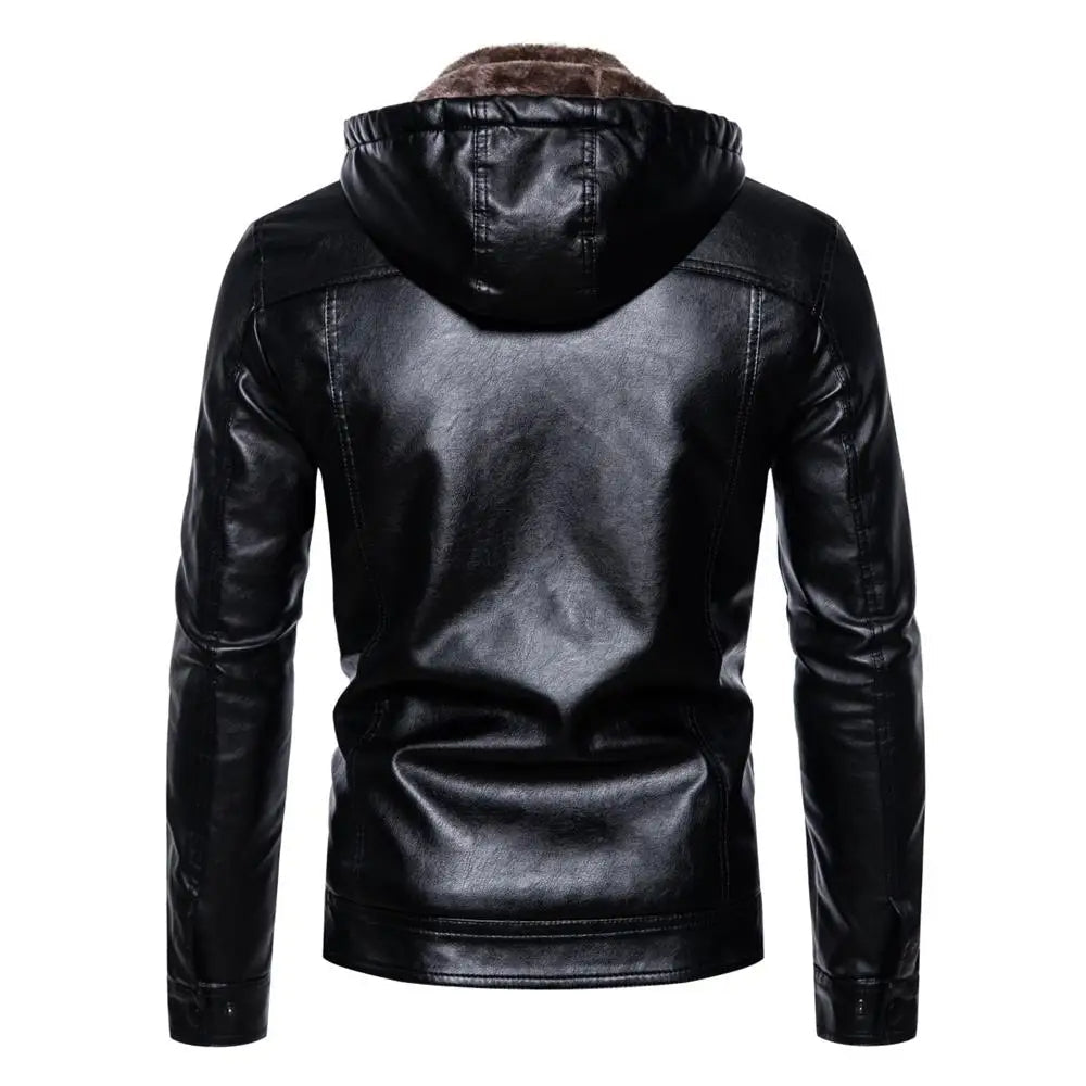 Tom Hollinger | Kunstlederjacke mit Kapuze