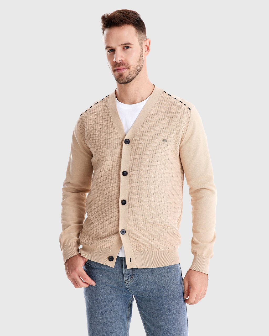 Tom Hollinger | Gestrickter Cardigan mit Knöpfen