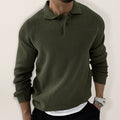 Tom Hollinger | Herren Urban Schlanker Schnitt Strickpullover mit Reverskragen