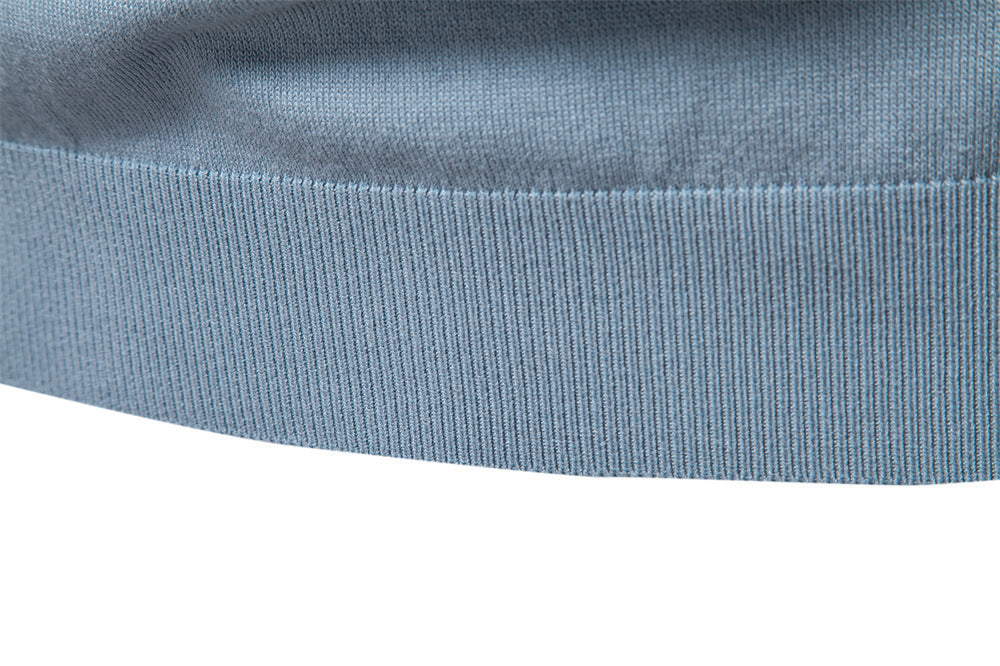 Tom Hollinger | Herren Poloshirt mit V-Ausschnitt, kurzärmelig, zweifarbig, mit Rippbündchen