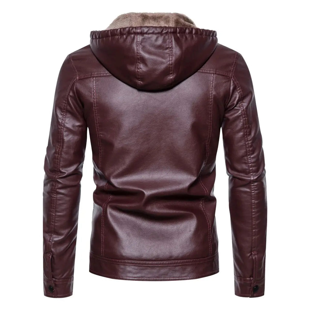 Tom Hollinger | Kunstlederjacke mit Kapuze