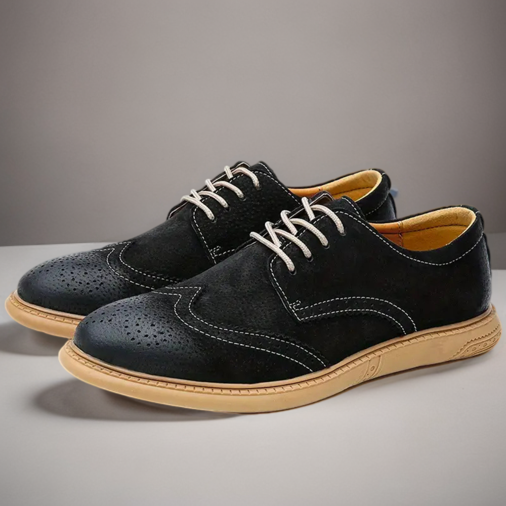 Tom Hollinger | Herren atmungsaktive Oxford Schnürschuhe für Freizeit und Business