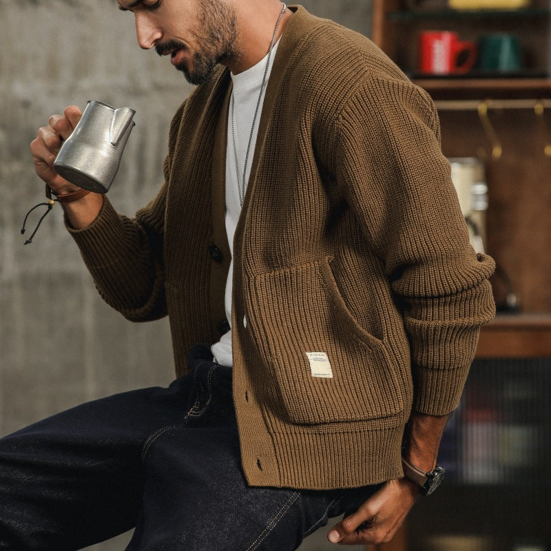 Tom Hollinger | Herren Strick-Cardigan-Pullover