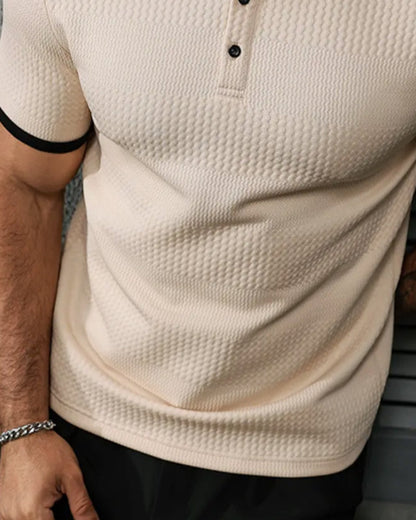 Tom Hollinger | Herren T Shirt Mit Reverskragen Und Lockerer Passform