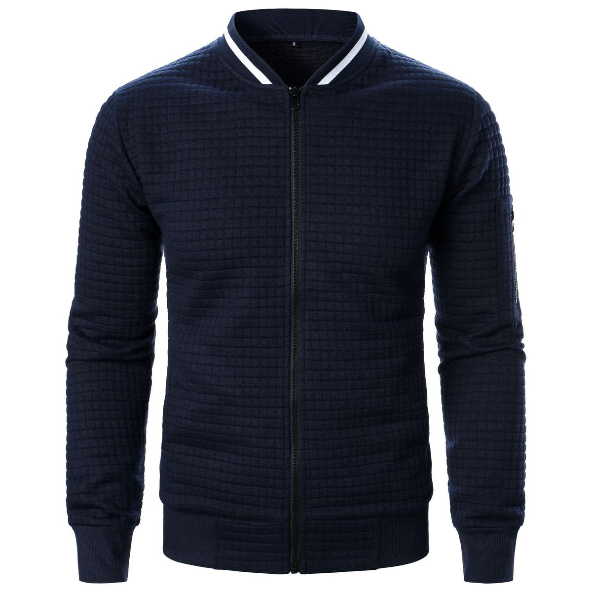 Herren Strickpullover mit Reißverschluss