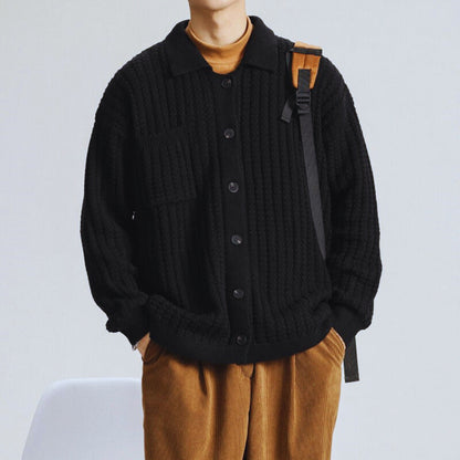 Tom Hollinger | Offener Cardigan aus Waffelstrick
