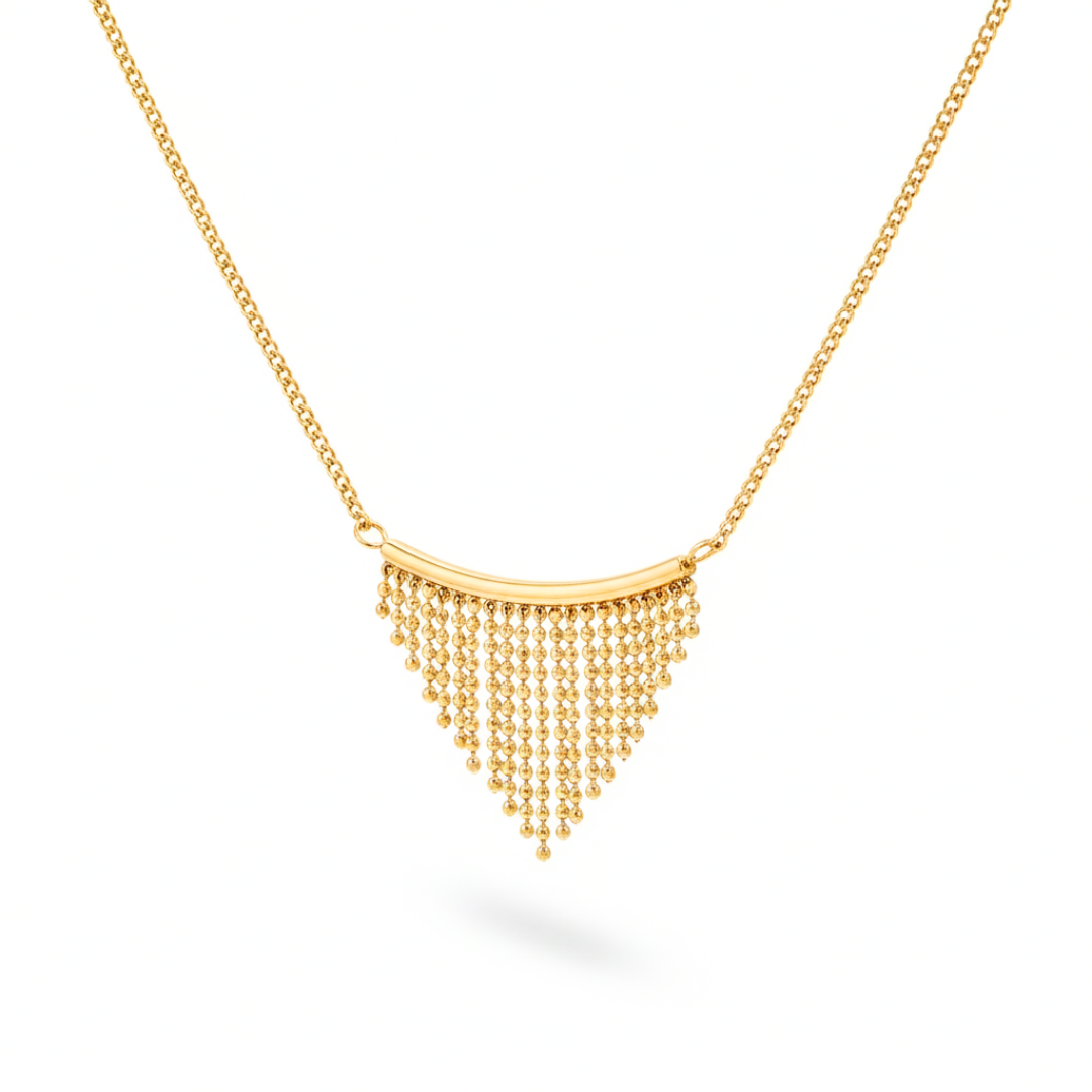 Bead Tassle Necklace