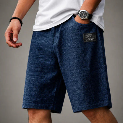 Herren Leinenshorts Mit Relaxed Fit