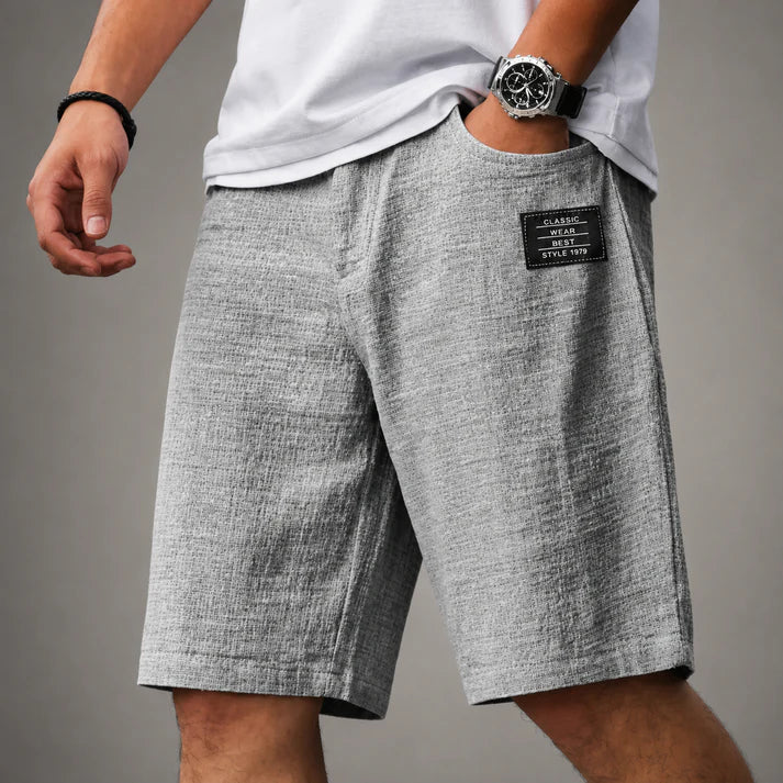 Herren Leinenshorts Mit Relaxed Fit