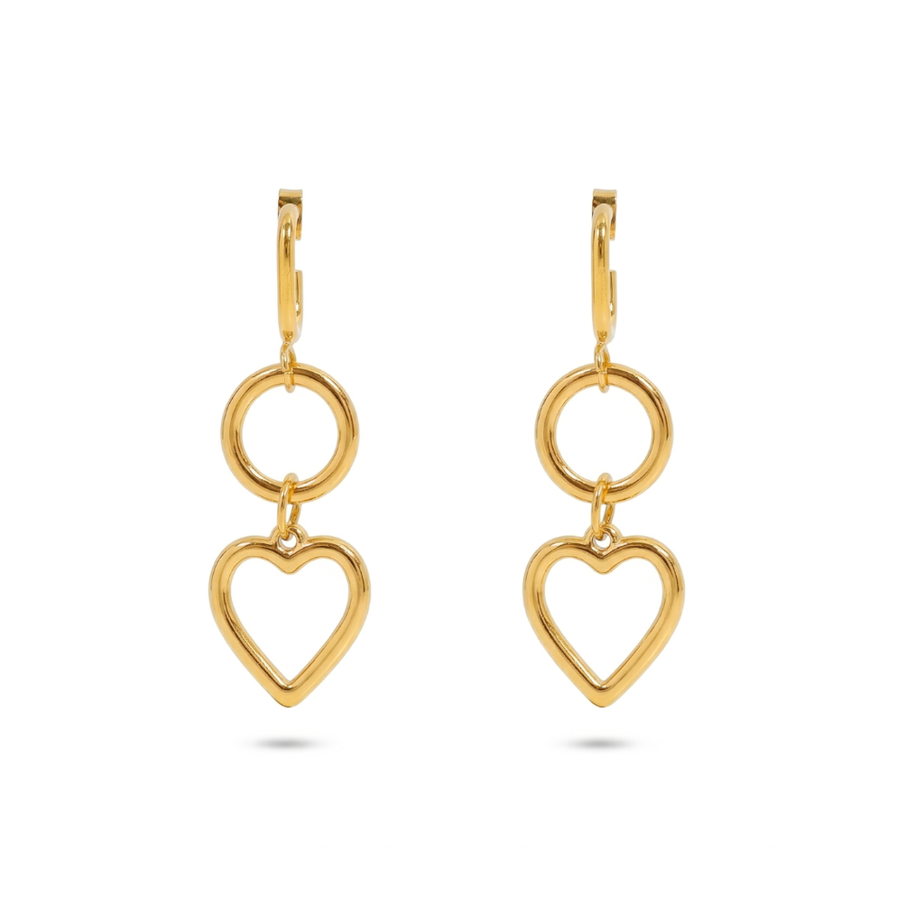 Hrdaya Heart Earrings