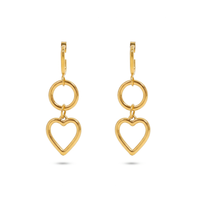 Hrdaya Heart Earrings