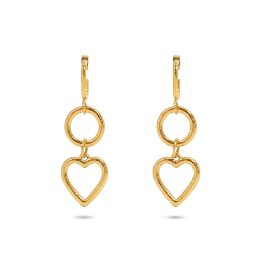 Hrdaya Heart Earrings
