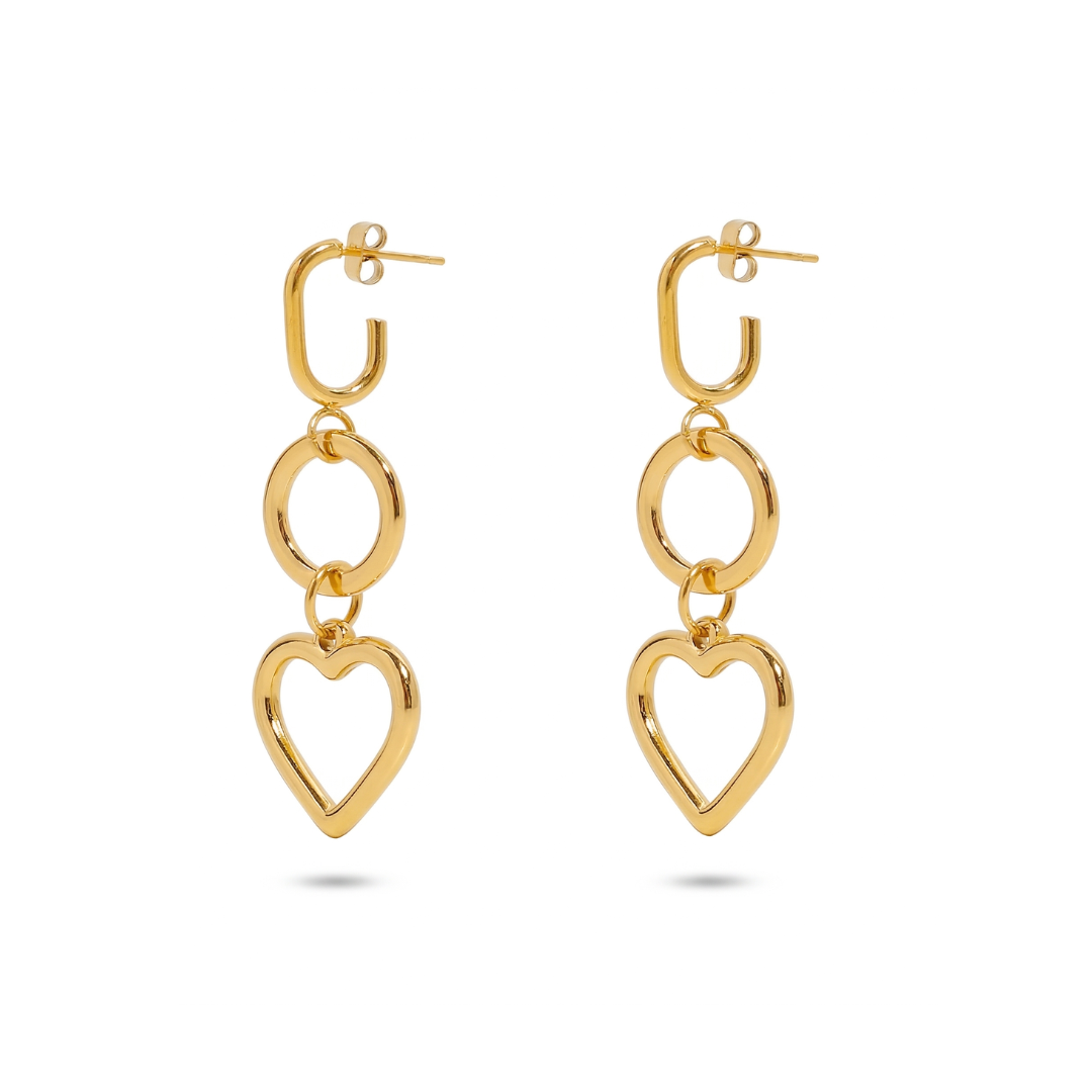 Hrdaya Heart Earrings