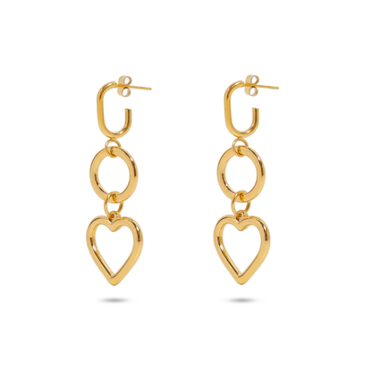 Hrdaya Heart Earrings