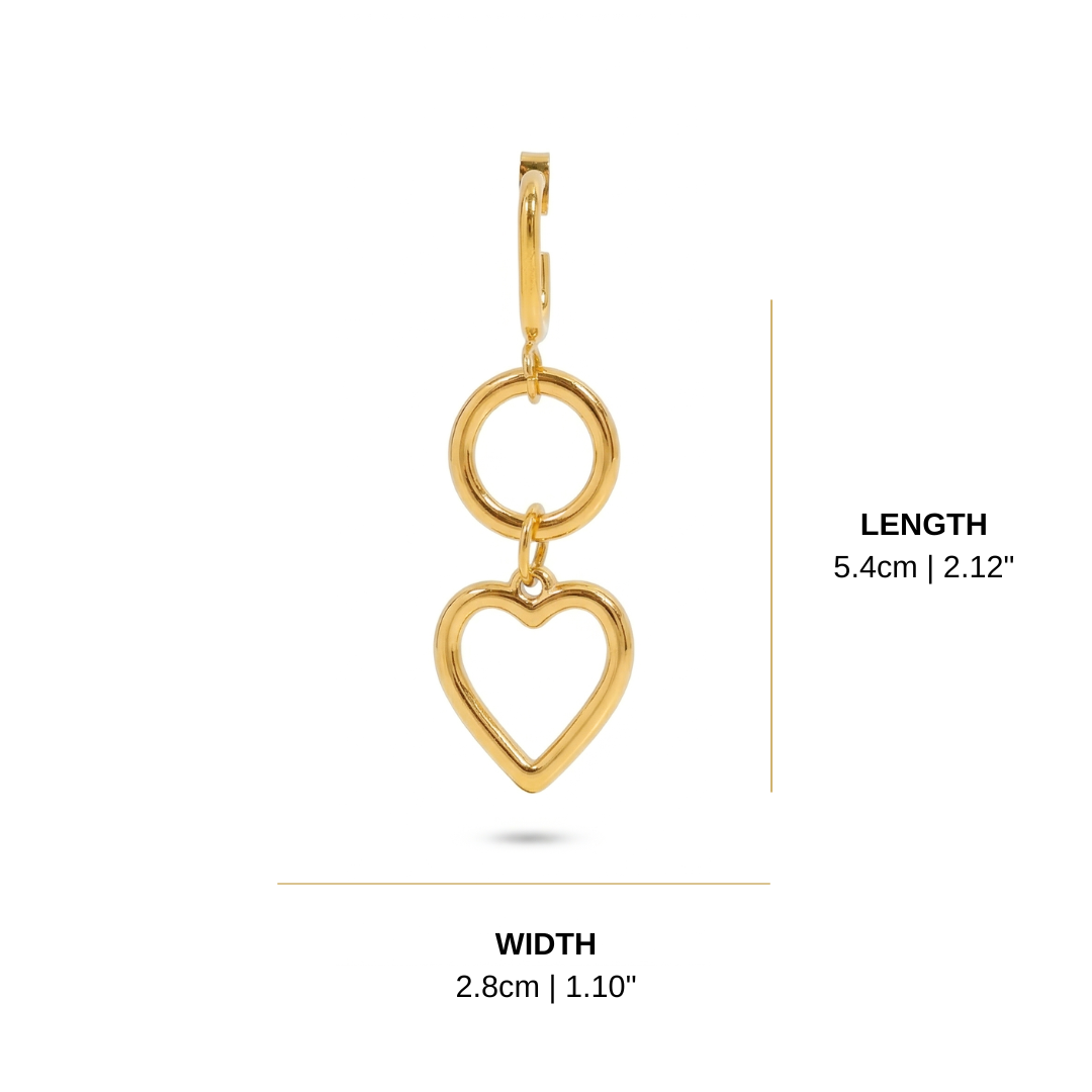 Hrdaya Heart Earrings