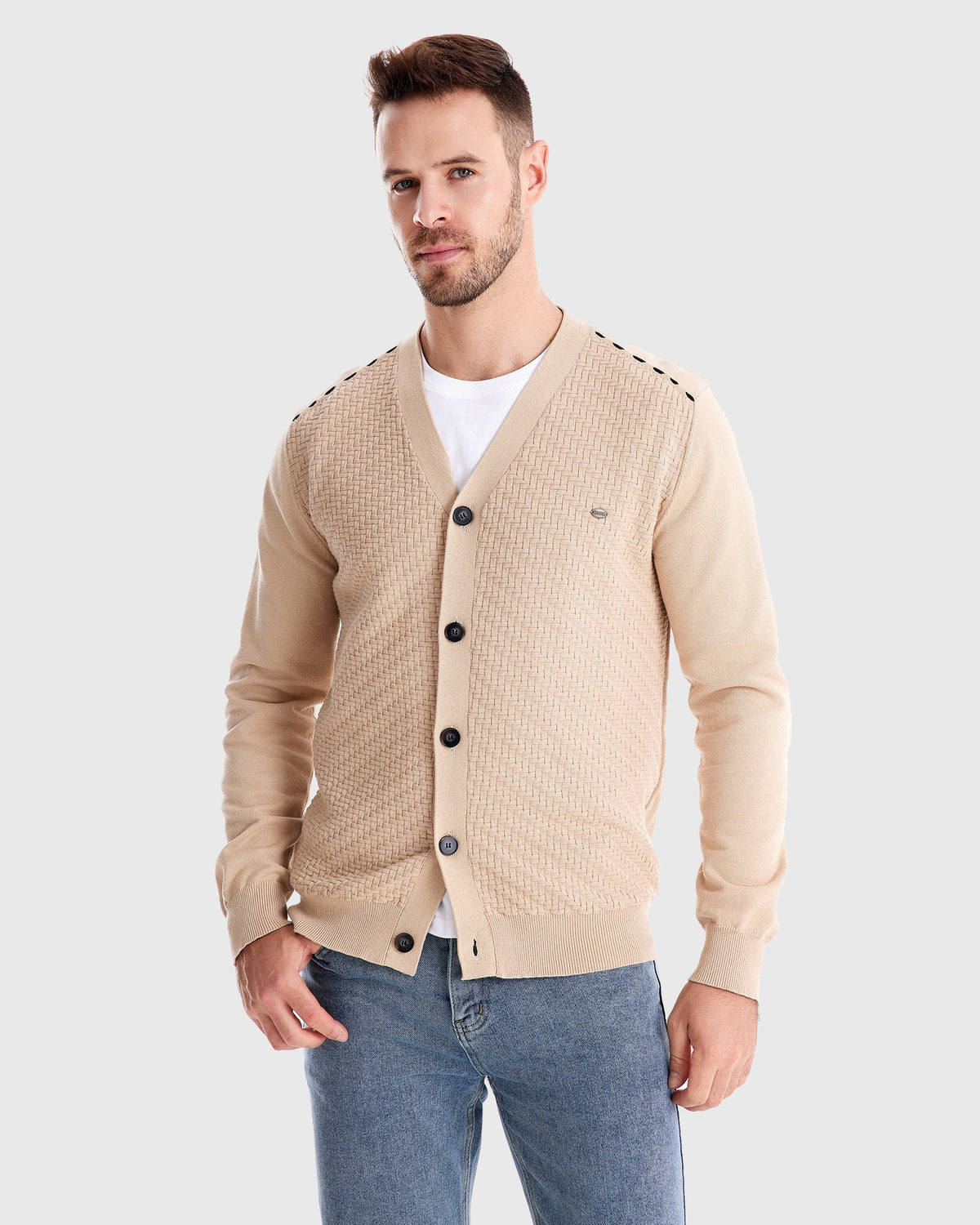 Tom Hollinger | Gestrickter Cardigan mit Knöpfen