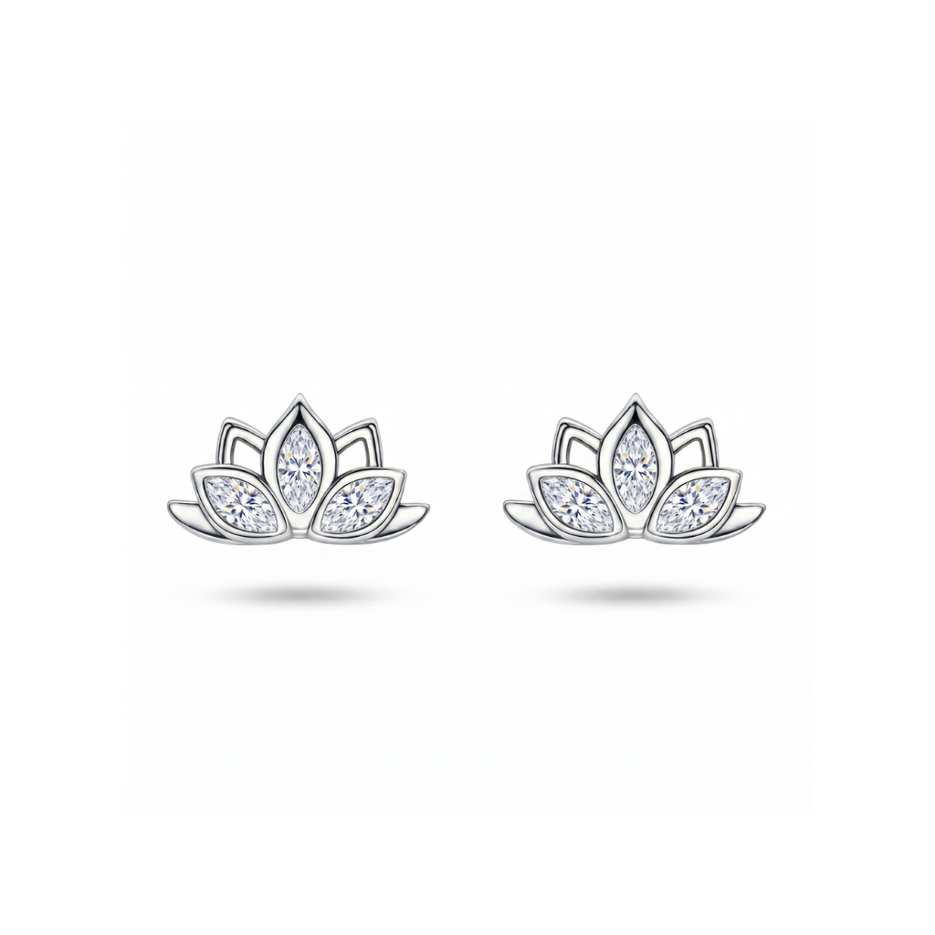 Lotus Stud Earrings