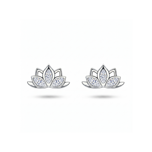 Lotus Stud Earrings