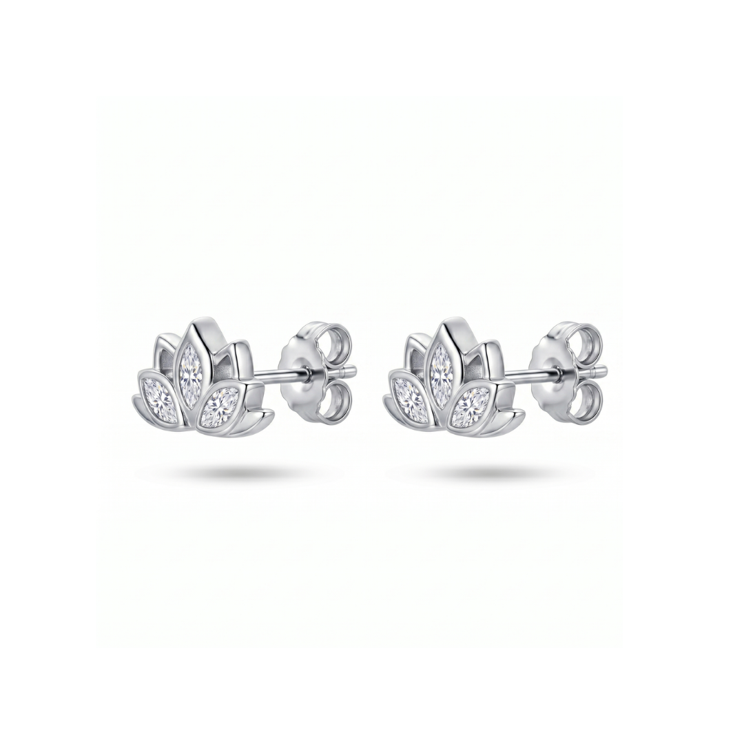 Lotus Stud Earrings