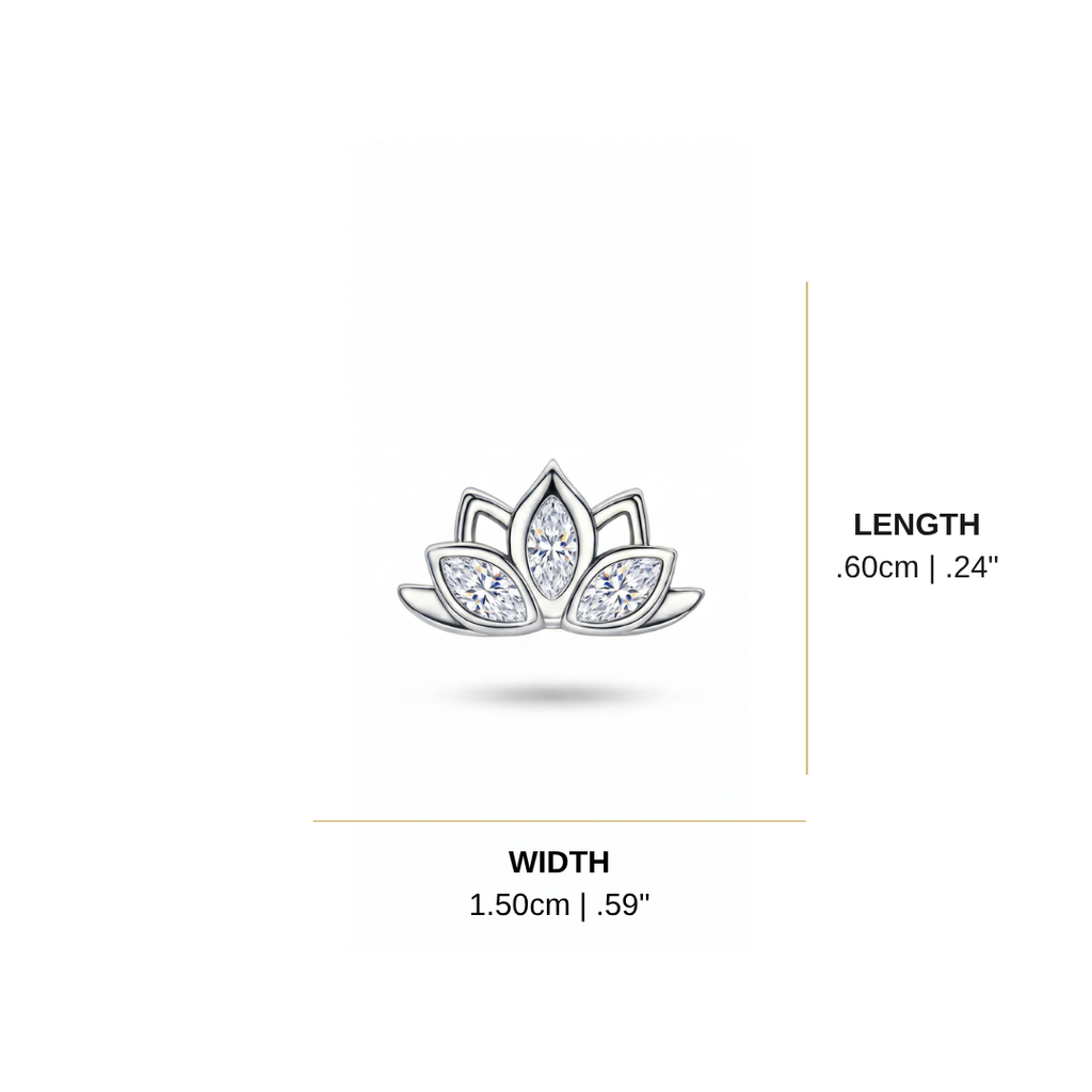 Lotus Stud Earrings