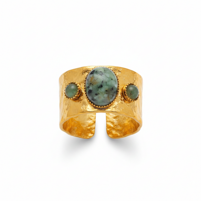 Nyasah Green Stone Ring