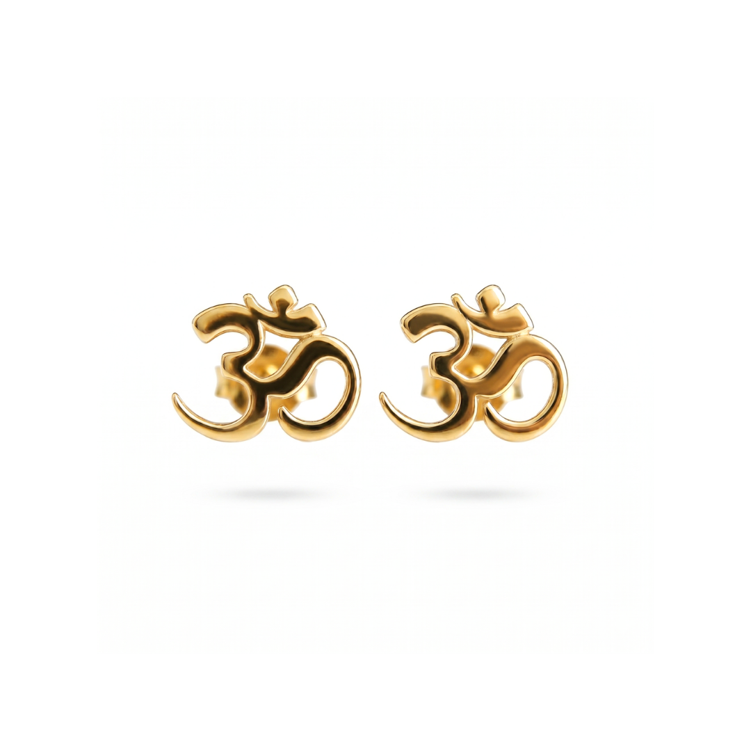 Om Stud Earrings
