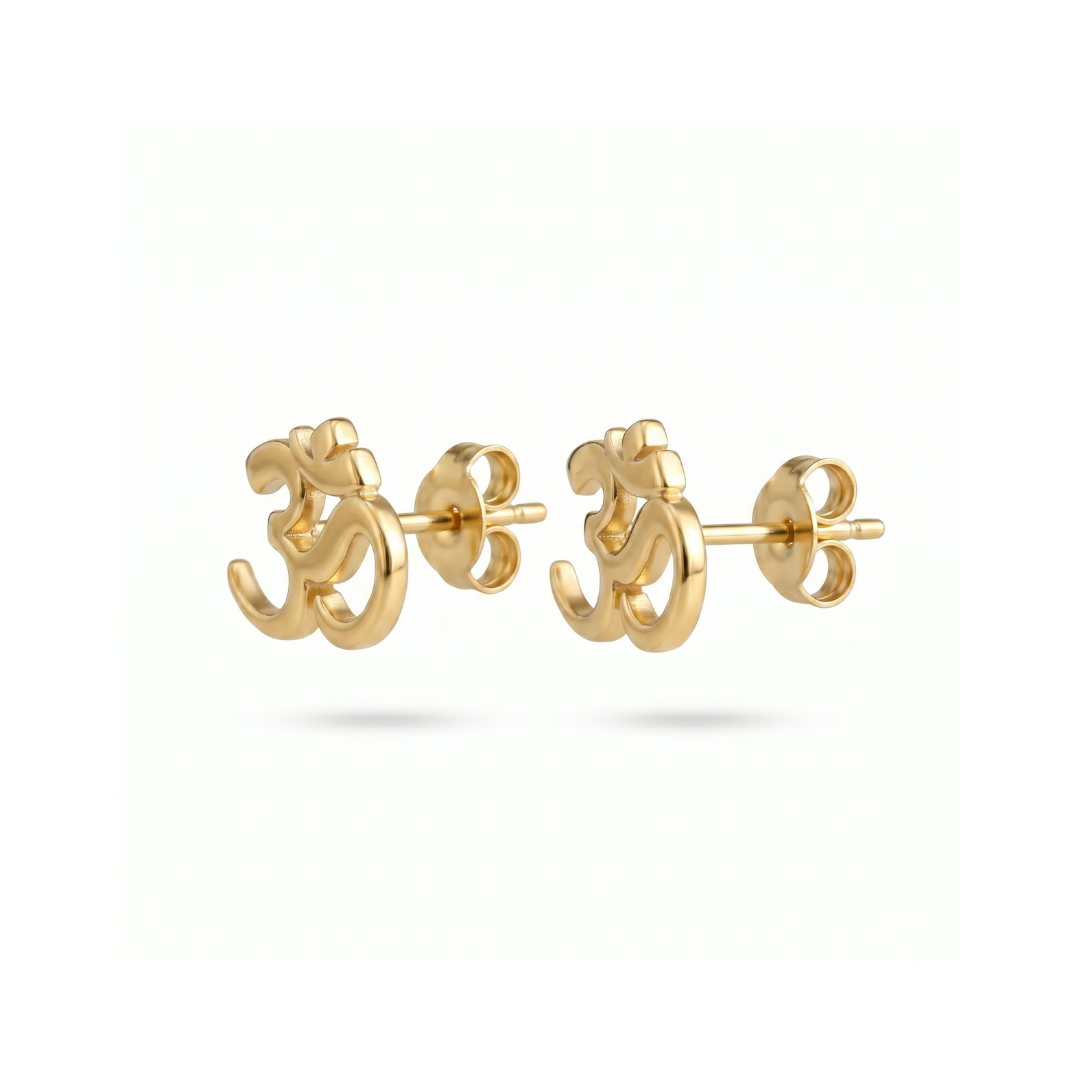 Om Stud Earrings