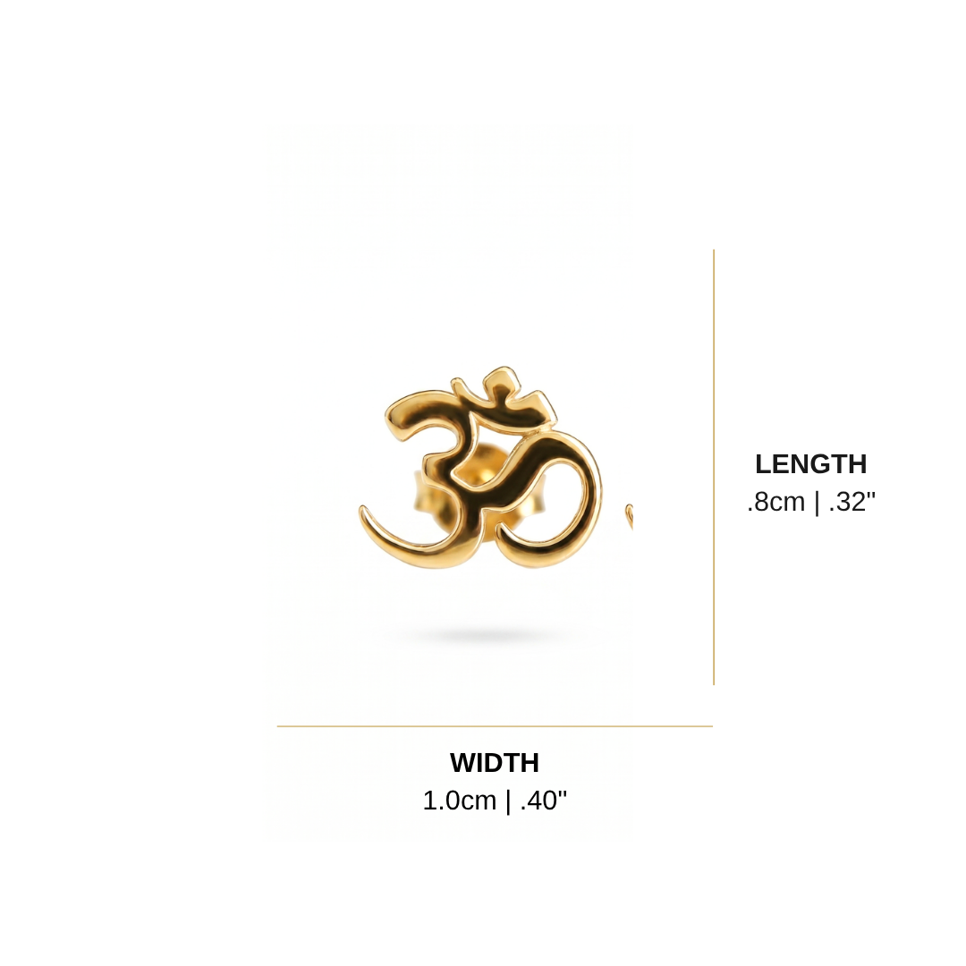 Om Stud Earrings