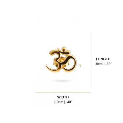 Om Stud Earrings