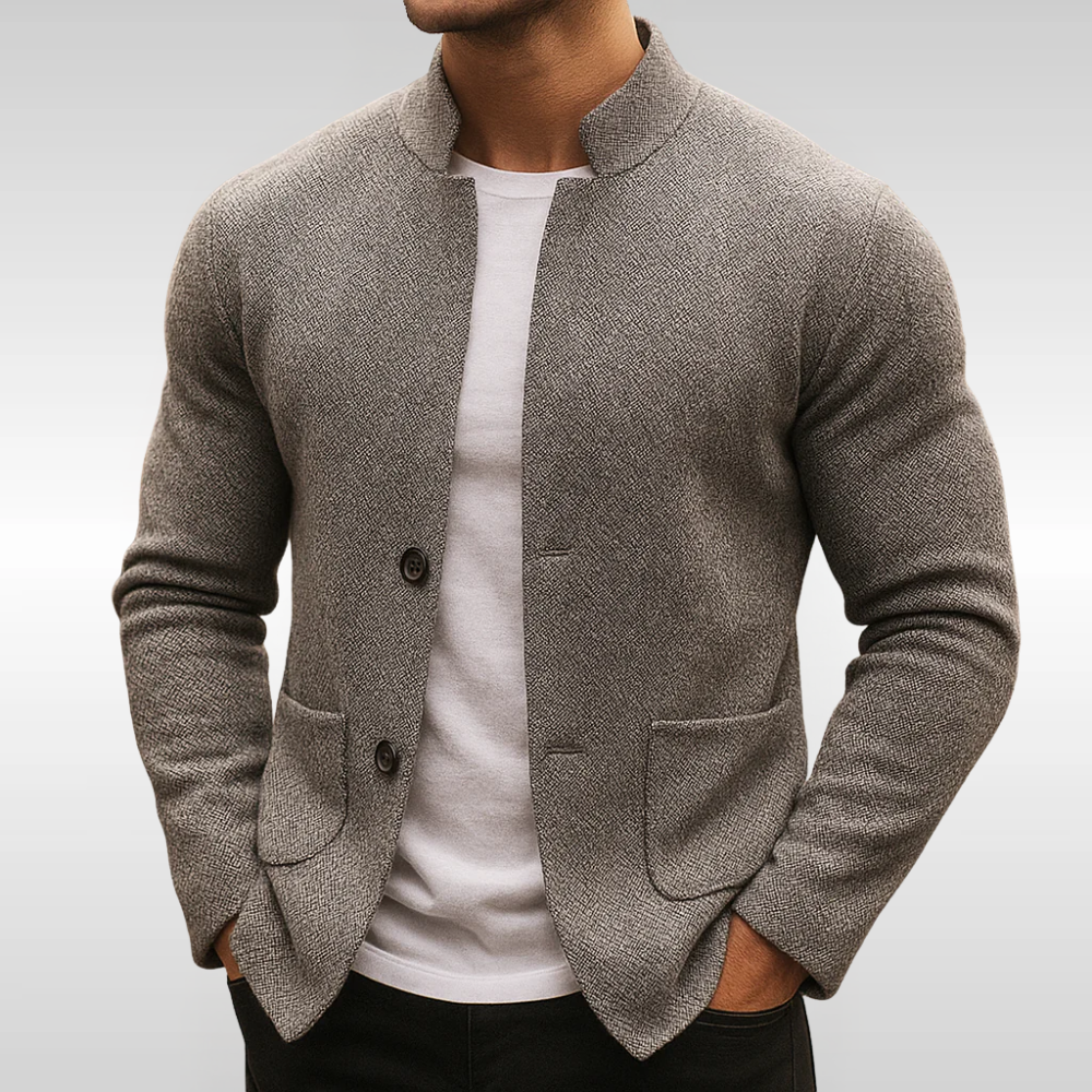 Tom Hollinger | Herren Strickcardigan Mit Struktur