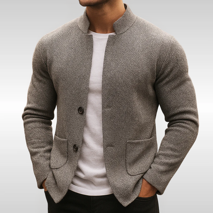 Tom Hollinger | Herren Strickcardigan Mit Struktur