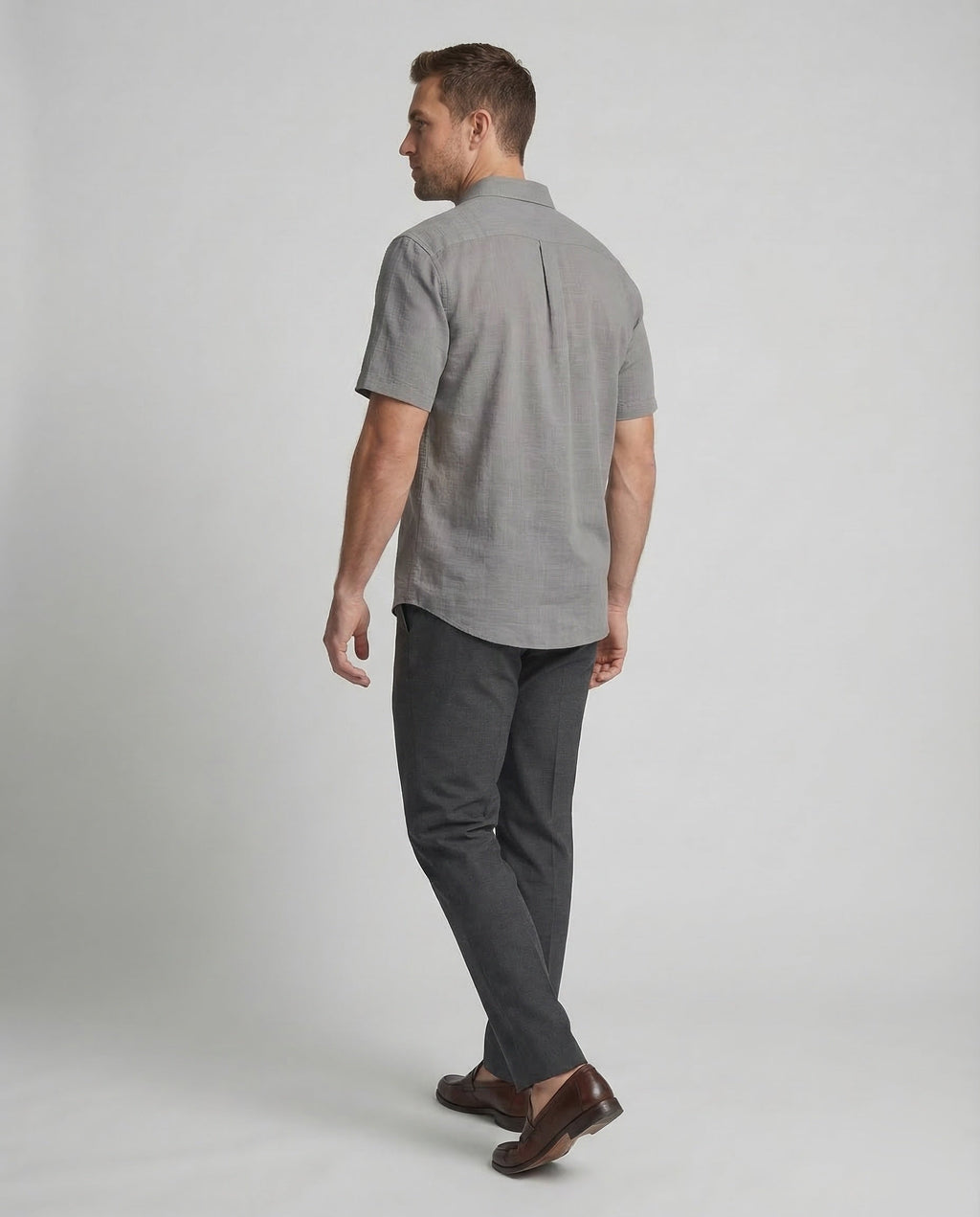 Tom Hollinger | Herren Kurzarmhemd Aus Leinenmischung Mit Relaxed Fit