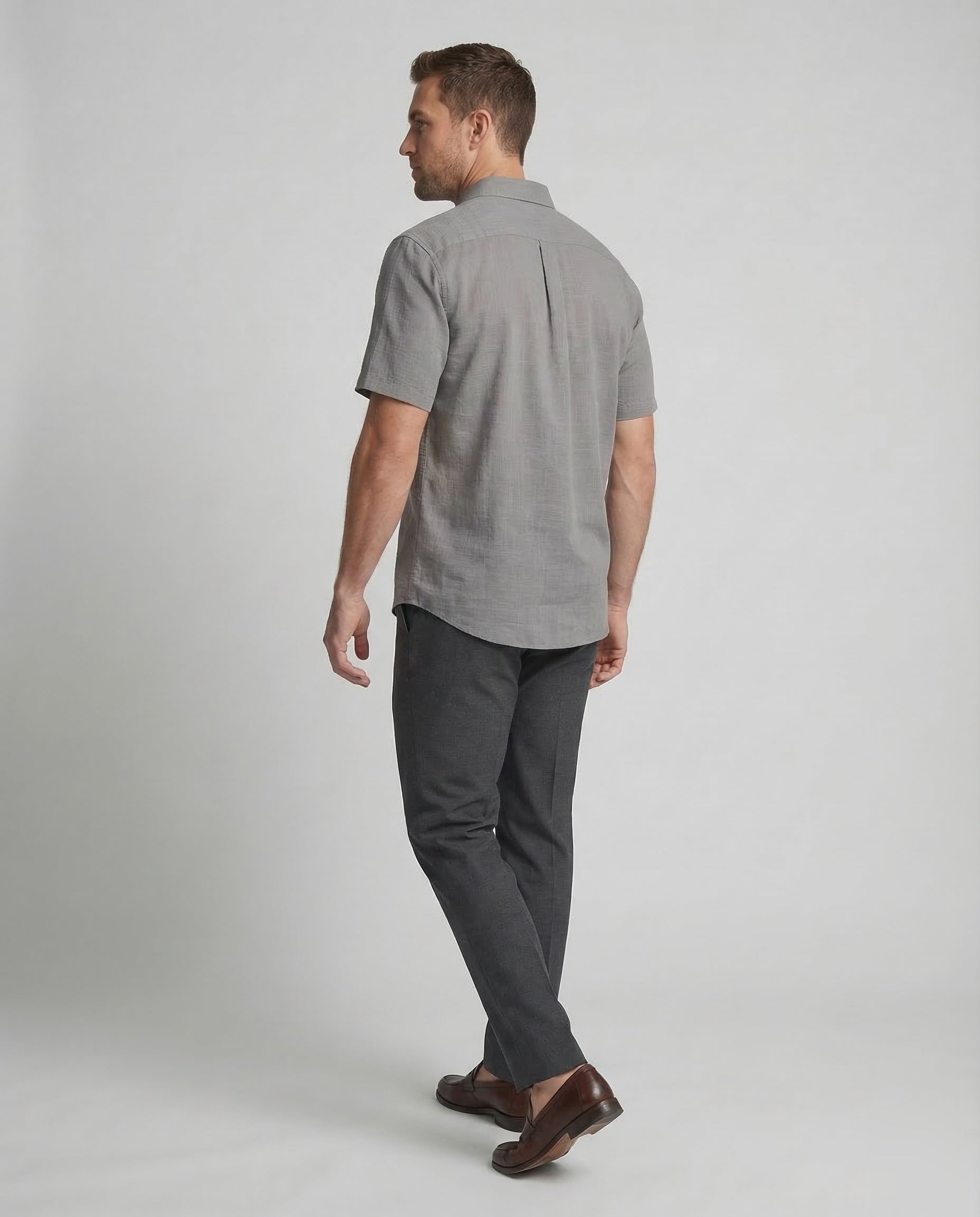 Tom Hollinger | Herren Kurzarmhemd Aus Leinenmischung Mit Relaxed Fit