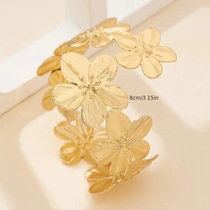 Bohemian Metal Starfish Open Arm Bracelet