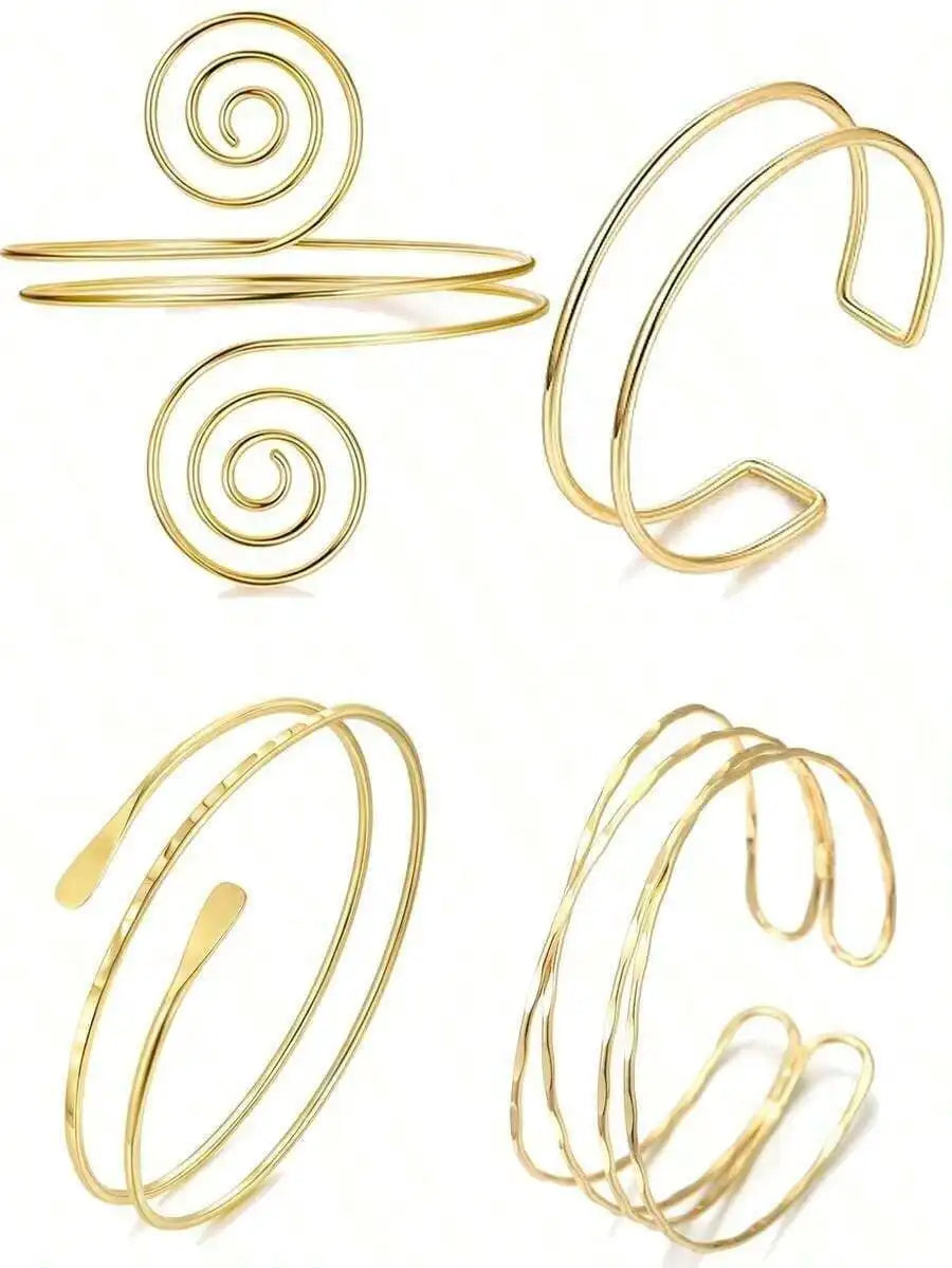4PCS Minimalist Arm Cuff Bracelet