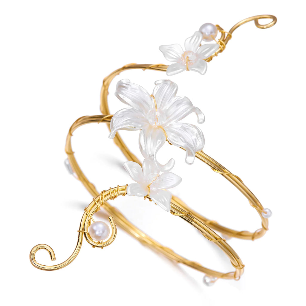 Boho Floral Wire Upper Arm Cuff