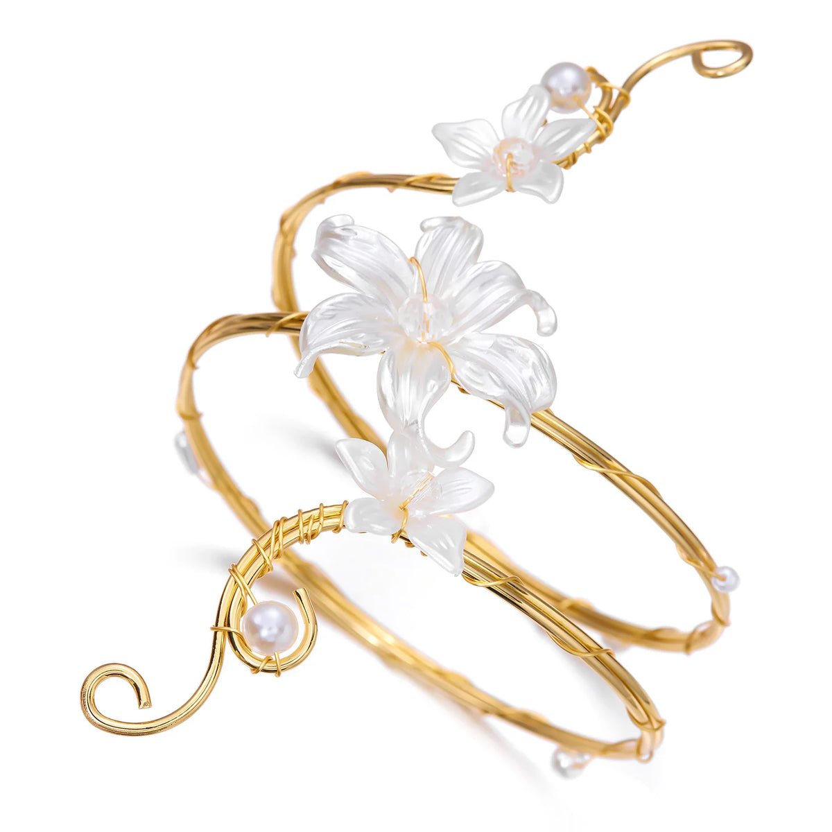Boho Floral Wire Upper Arm Cuff