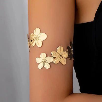 Bohemian Metal Starfish Open Arm Bracelet